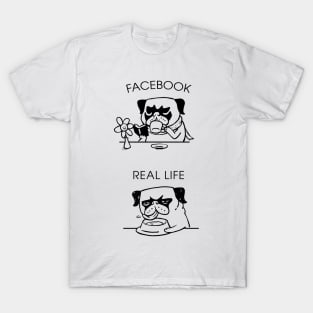 Facebook and Real Life T-Shirt